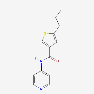 molecular formula C13H14N2OS B4430602 5-propyl-N-4-pyridinyl-3-thiophenecarboxamide 