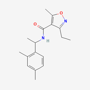 N-[1-(2,4-dimethylphenyl)ethyl]-3-ethyl-5-methyl-4-isoxazolecarboxamide