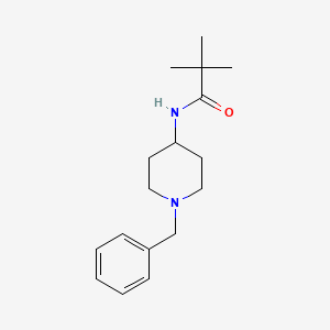 molecular formula C17H26N2O B4430673 N-(1-benzyl-4-piperidinyl)-2,2-dimethylpropanamide CAS No. 883807-07-6