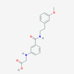 molecular formula C18H20N2O4 B4430685 {[3-({[2-(3-methoxyphenyl)ethyl]amino}carbonyl)phenyl]amino}acetic acid 