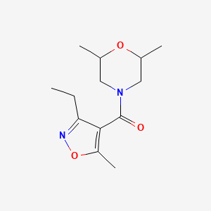 4-[(3-ethyl-5-methyl-4-isoxazolyl)carbonyl]-2,6-dimethylmorpholine