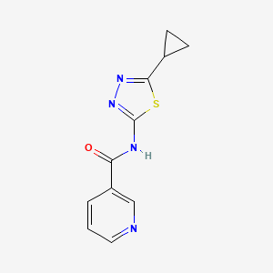 N-(5-cyclopropyl-1,3,4-thiadiazol-2-yl)nicotinamide