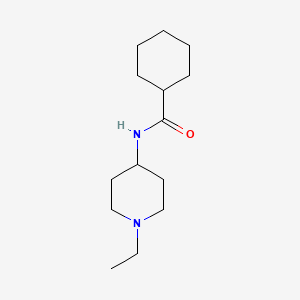 molecular formula C14H26N2O B4430714 N-(1-ethyl-4-piperidinyl)cyclohexanecarboxamide 