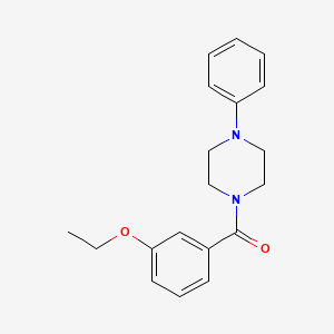 molecular formula C19H22N2O2 B4430748 1-(3-ethoxybenzoyl)-4-phenylpiperazine 