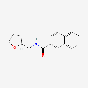 molecular formula C17H19NO2 B4430768 N-[1-(tetrahydro-2-furanyl)ethyl]-2-naphthamide 