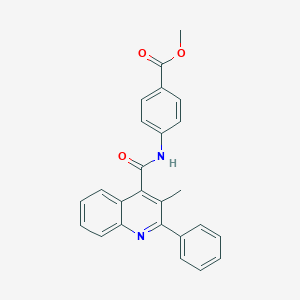 Methyl 4-{[(3-methyl-2-phenylquinolin-4-yl)carbonyl]amino}benzoate