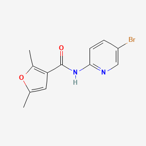 molecular formula C12H11BrN2O2 B4430791 N-(5-bromo-2-pyridinyl)-2,5-dimethyl-3-furamide 