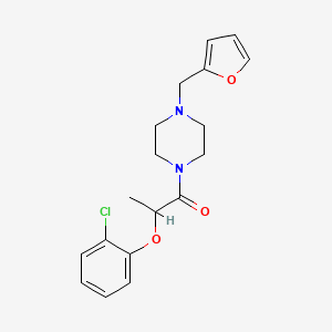 1-[2-(2-chlorophenoxy)propanoyl]-4-(2-furylmethyl)piperazine