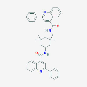 molecular formula C42H40N4O2 B443084 2-phenyl-N-[(1,3,3-trimethyl-5-{[(2-phenylquinolin-4-yl)carbonyl]amino}cyclohexyl)methyl]quinoline-4-carboxamide 
