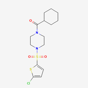 1-[(5-chloro-2-thienyl)sulfonyl]-4-(cyclohexylcarbonyl)piperazine