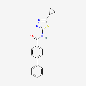 N-(5-cyclopropyl-1,3,4-thiadiazol-2-yl)-4-biphenylcarboxamide