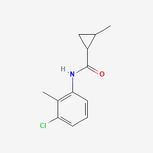 molecular formula C12H14ClNO B4430879 N-(3-chloro-2-methylphenyl)-2-methylcyclopropanecarboxamide 