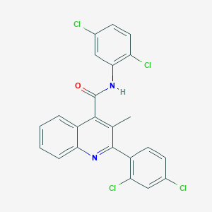 2-(2,4-dichlorophenyl)-N-(2,5-dichlorophenyl)-3-methyl-4-quinolinecarboxamide