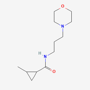 molecular formula C12H22N2O2 B4430885 2-methyl-N-[3-(4-morpholinyl)propyl]cyclopropanecarboxamide 