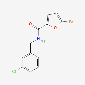 molecular formula C12H9BrClNO2 B4430942 5-bromo-N-(3-chlorobenzyl)-2-furamide 