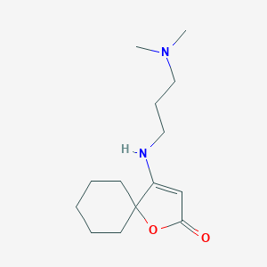 molecular formula C14H24N2O2 B443095 4-{[3-(Dimethylamino)propyl]amino}-1-oxaspiro[4.5]dec-3-en-2-one CAS No. 306966-37-0