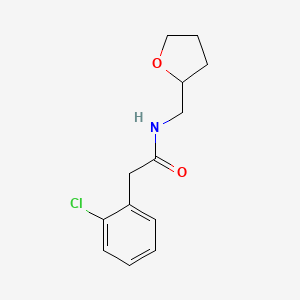 2-(2-chlorophenyl)-N-(tetrahydro-2-furanylmethyl)acetamide