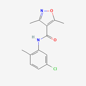 N-(5-chloro-2-methylphenyl)-3,5-dimethyl-4-isoxazolecarboxamide