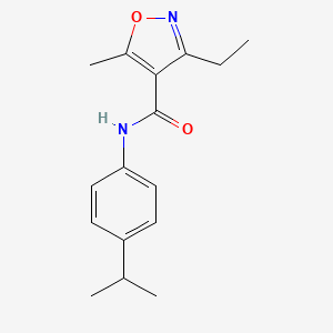 3-ethyl-N-(4-isopropylphenyl)-5-methyl-4-isoxazolecarboxamide