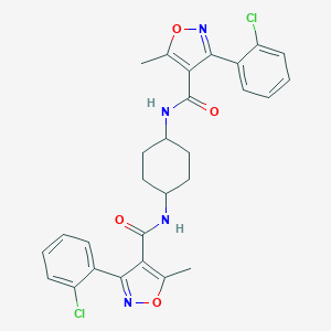 3-(2-chlorophenyl)-N-[4-({[3-(2-chlorophenyl)-5-methyl-4-isoxazolyl]carbonyl}amino)cyclohexyl]-5-methyl-4-isoxazolecarboxamide