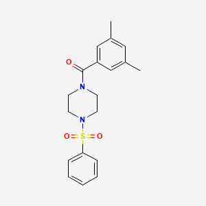 1-(3,5-dimethylbenzoyl)-4-(phenylsulfonyl)piperazine