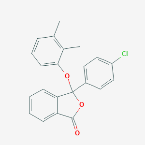 molecular formula C22H17ClO3 B443101 3-(4-chlorophenyl)-3-(2,3-dimethylphenoxy)-2-benzofuran-1(3H)-one CAS No. 374086-02-9