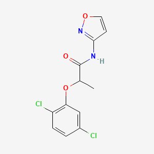 molecular formula C12H10Cl2N2O3 B4431017 2-(2,5-dichlorophenoxy)-N-3-isoxazolylpropanamide 