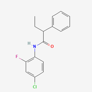 N-(4-chloro-2-fluorophenyl)-2-phenylbutanamide