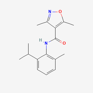 molecular formula C16H20N2O2 B4431027 N-(2-isopropyl-6-methylphenyl)-3,5-dimethyl-4-isoxazolecarboxamide 