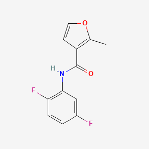 molecular formula C12H9F2NO2 B4431029 N-(2,5-difluorophenyl)-2-methyl-3-furamide 