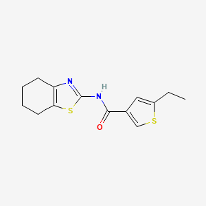 5-ethyl-N-(4,5,6,7-tetrahydro-1,3-benzothiazol-2-yl)-3-thiophenecarboxamide