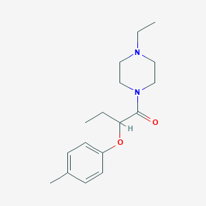 1-ethyl-4-[2-(4-methylphenoxy)butanoyl]piperazine