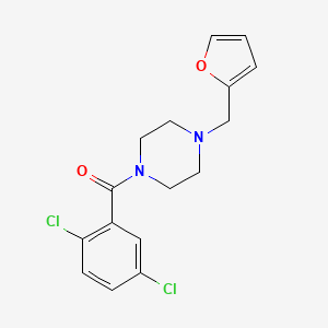 molecular formula C16H16Cl2N2O2 B4431067 1-(2,5-dichlorobenzoyl)-4-(2-furylmethyl)piperazine 