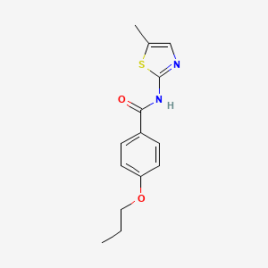 N-(5-methyl-1,3-thiazol-2-yl)-4-propoxybenzamide