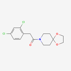 molecular formula C15H17Cl2NO3 B4431091 8-[(2,4-dichlorophenyl)acetyl]-1,4-dioxa-8-azaspiro[4.5]decane 