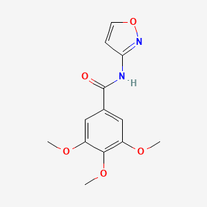 molecular formula C13H14N2O5 B4431097 N-3-isoxazolyl-3,4,5-trimethoxybenzamide 