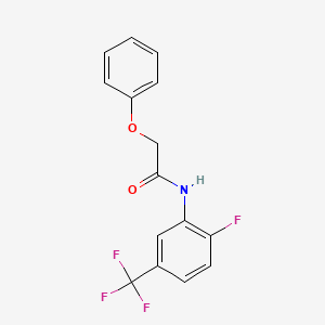 N-[2-fluoro-5-(trifluoromethyl)phenyl]-2-phenoxyacetamide