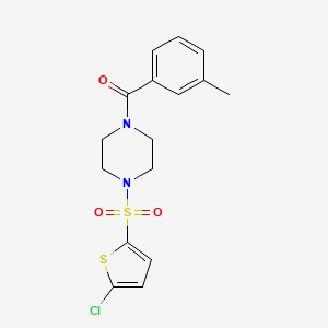 1-[(5-chloro-2-thienyl)sulfonyl]-4-(3-methylbenzoyl)piperazine