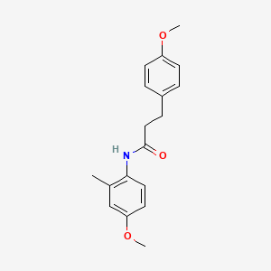 molecular formula C18H21NO3 B4431141 N-(4-methoxy-2-methylphenyl)-3-(4-methoxyphenyl)propanamide 