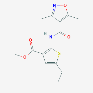 methyl 2-{[(3,5-dimethyl-4-isoxazolyl)carbonyl]amino}-5-ethyl-3-thiophenecarboxylate