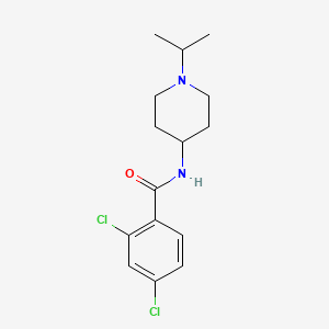 molecular formula C15H20Cl2N2O B4431161 2,4-二氯-N-(1-异丙基-4-哌啶基)苯甲酰胺 