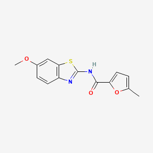 N-(6-methoxy-1,3-benzothiazol-2-yl)-5-methyl-2-furamide