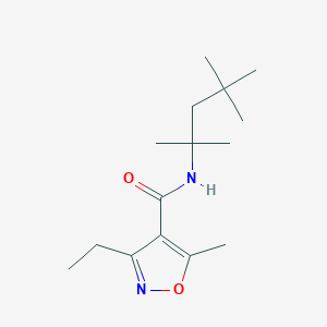 3-ethyl-5-methyl-N-(1,1,3,3-tetramethylbutyl)-4-isoxazolecarboxamide