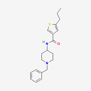 N-(1-benzyl-4-piperidinyl)-5-propyl-3-thiophenecarboxamide