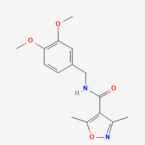 N-(3,4-dimethoxybenzyl)-3,5-dimethyl-4-isoxazolecarboxamide