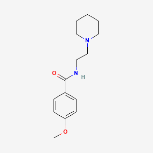 4-methoxy-N-[2-(1-piperidinyl)ethyl]benzamide