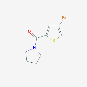 molecular formula C9H10BrNOS B4431204 1-[(4-bromo-2-thienyl)carbonyl]pyrrolidine 