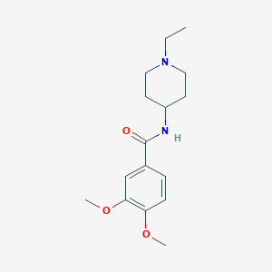 N-(1-ethyl-4-piperidinyl)-3,4-dimethoxybenzamide