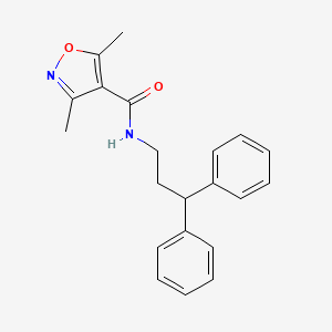 N-(3,3-diphenylpropyl)-3,5-dimethyl-4-isoxazolecarboxamide