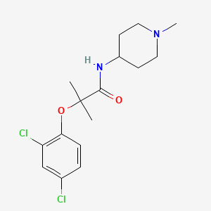 2-(2,4-dichlorophenoxy)-2-methyl-N-(1-methyl-4-piperidinyl)propanamide